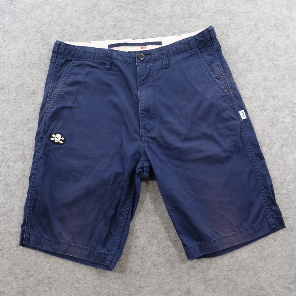 NHIZ Izzue Neighborhood Shorts Mens Large Blue Chino Flat Front Streetwear